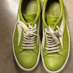 Green/ Khaki Rick Owens Vans sz 11 