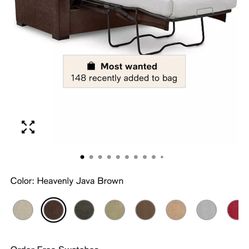 Radley 54" Fabric Chair Bed, Created for Macy's