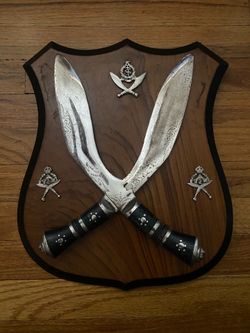 Vintage Indian army wall plaque