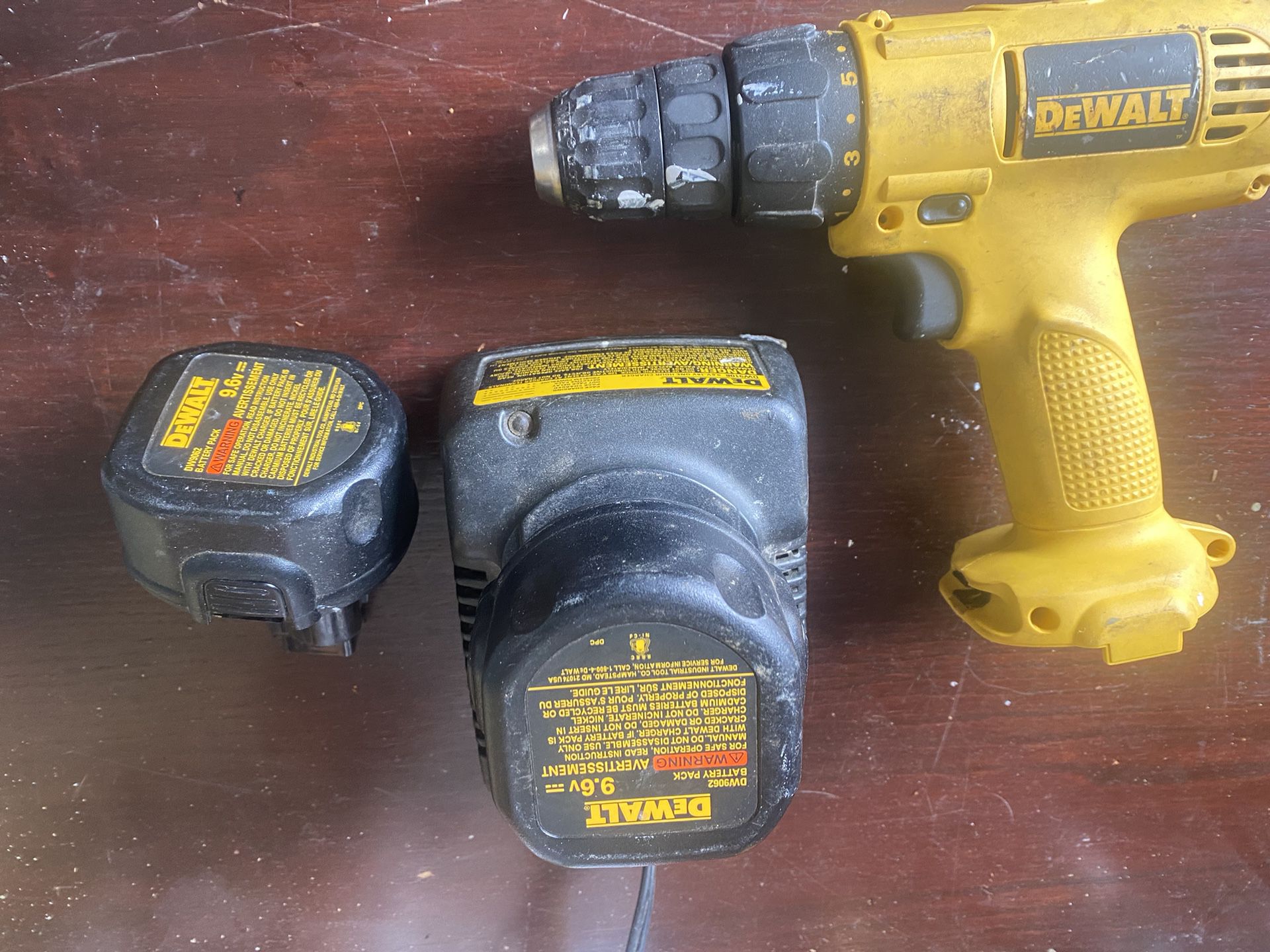 Dewalt Drill, 2 Batteries And A Charger