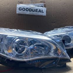 #OH192 FIT 2011-2014 Subaru Impreza Chrome Out OE Style Halogen Headlight Head Lights Pair Set