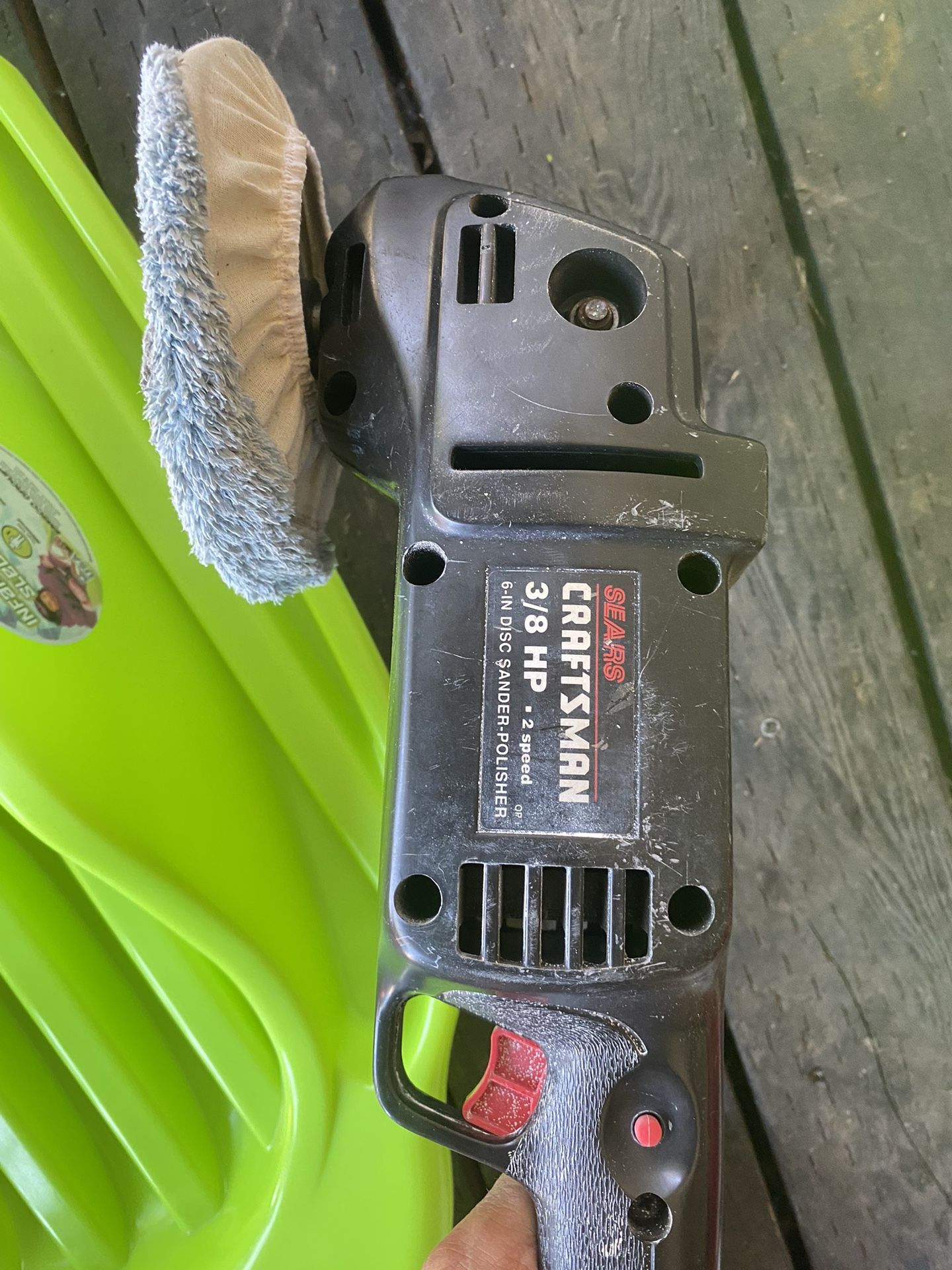 Sears Craftsman 3/8 HP 2 Speed 6-in Disc Sander Polisher