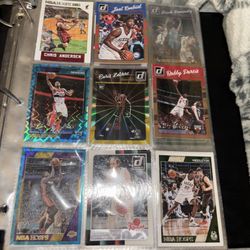 Basketball Cards Including Binder