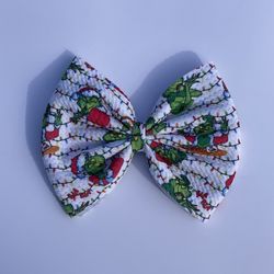 Christmas Grinch Hair Bow 