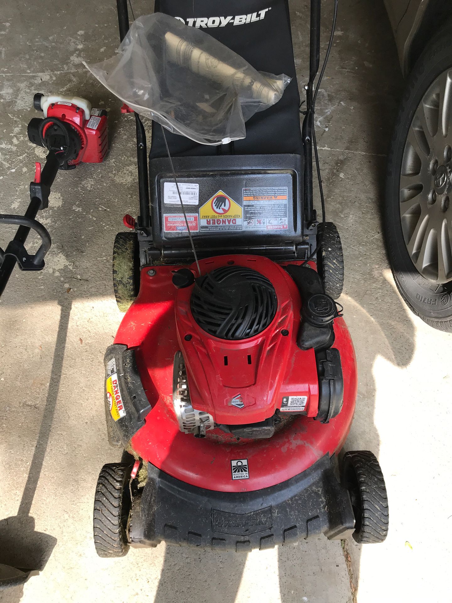 Gas Mower and Trimmer for sale