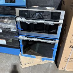 30” Brand New Wall Microwave & Oven Air Fryer Convection Stainless Steel 