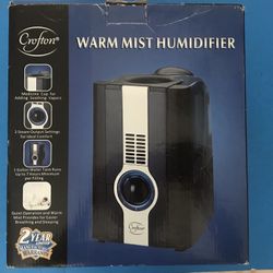 New crofton warm mist humidifier, 1 gallon tank, 250 sq.ft 