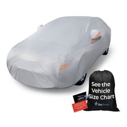 10-Layer Car Cover Waterproof All Weather - See Vehicle Size-Chart - Car Covers for Automobiles & Car Snow Cover - Full Exterior Covers - Winter Rain 