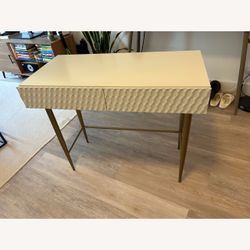 West elm white gold Audrey desk