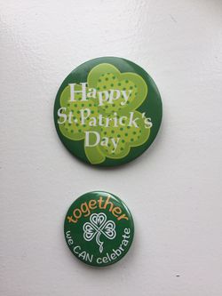 badges for St. Patrick's Day