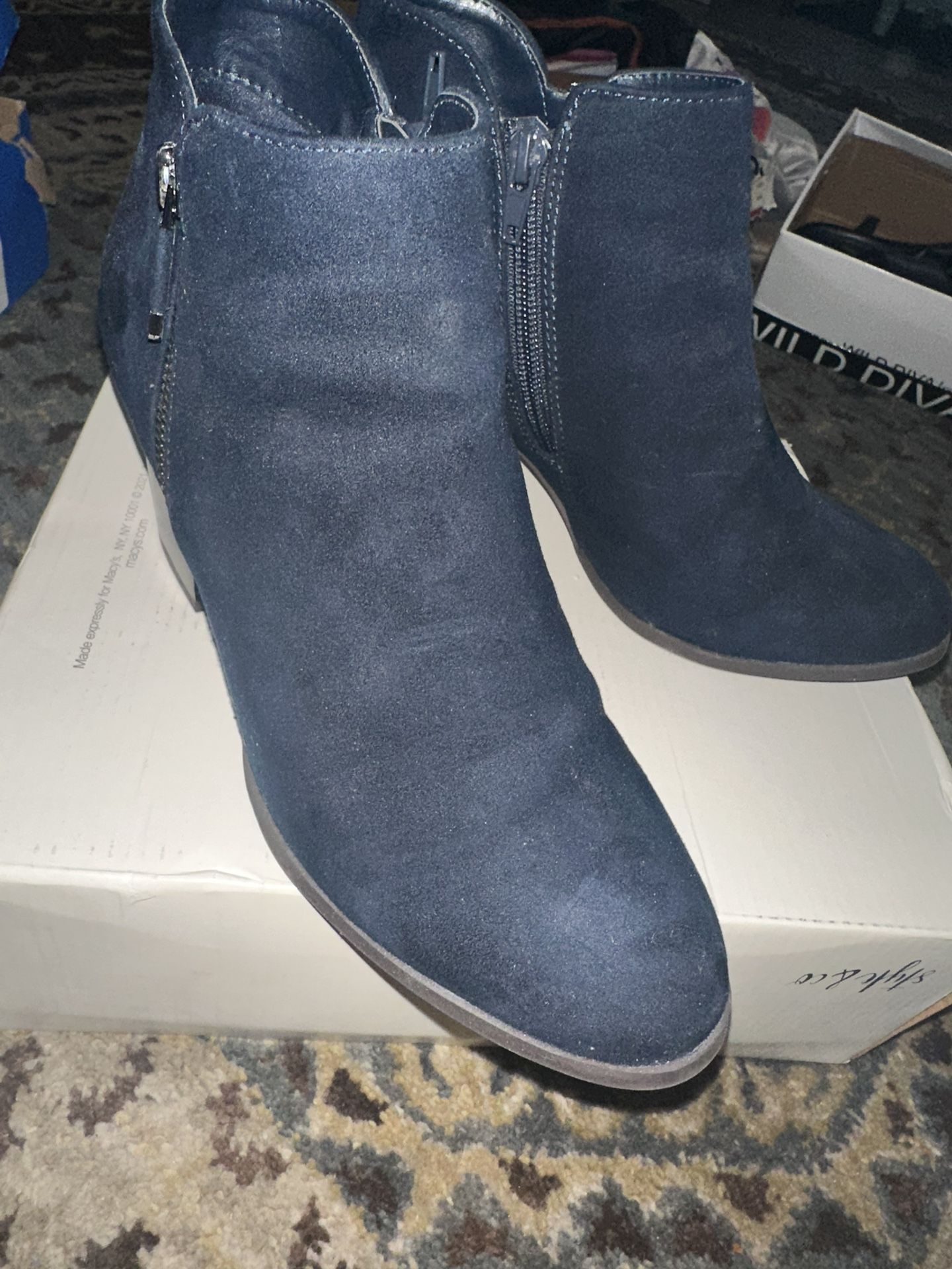 Blue Boots Sz 8