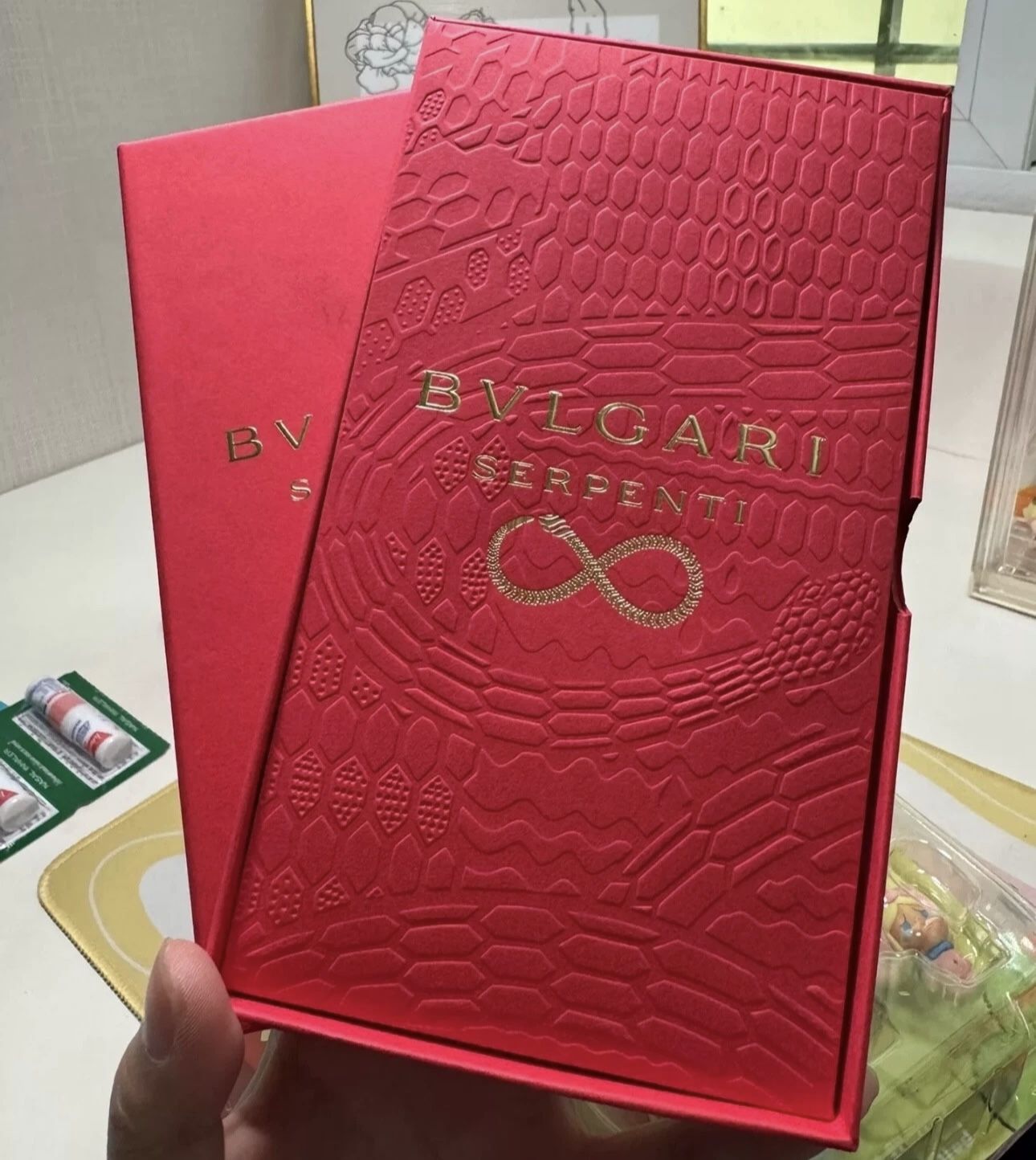 Official Gift Box of 10pcs Designer Brand BVLGARI Lucky Money Red Envelope
