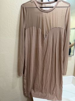 Brown stretch dress size XL