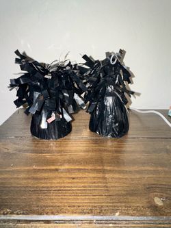 Black Foil Balloon Weights. Box of 12 (Queen Creek)