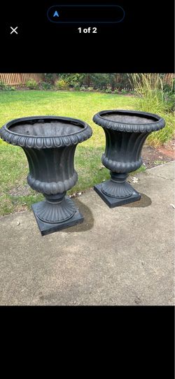 Pair of Fiberglass Planters