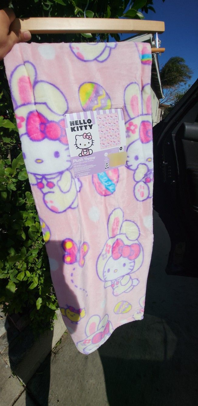 Hello Kitty Pink Easter Blanket