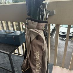 Taylor Made Golf Bag and Connexion Golf Clubs