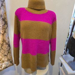 Long turtle with  hot pink & cinnamon  med acrylic