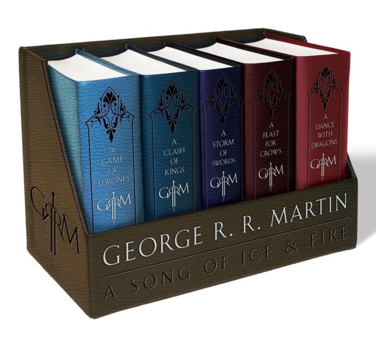A Game of Thrones Leather-Cloth Boxed Set - (Song of Ice and Fire) by George R R Martin