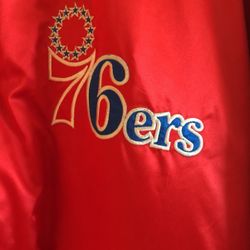 76ers Jacket XL Red/blue