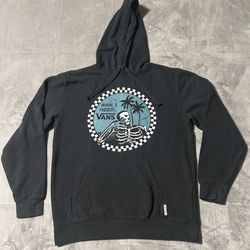 VANS Off the Wall black “man I Need Vans” Logo Hoodie Size Small