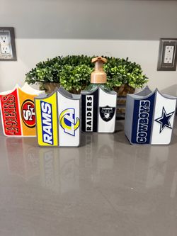 NFL football bath and body foam soap holders