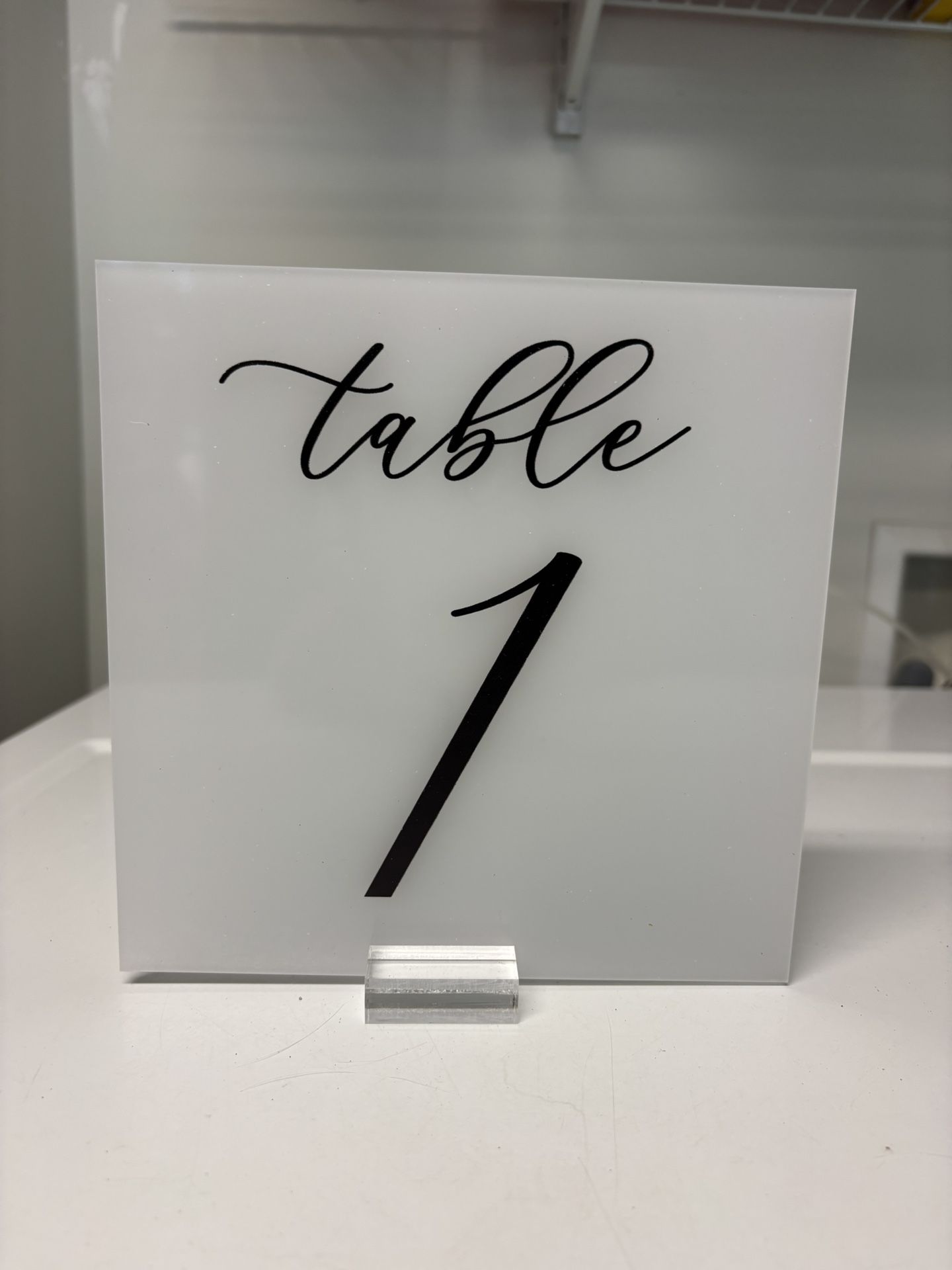 Wedding Table Numbers