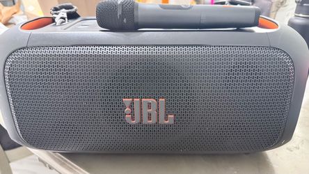 JBL PartyBox On-The-Go Portable Party Speaker w/ Wireless Mic & Strap