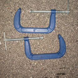 6 Inch Irwin C Clamps. 2 Of Them.