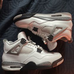 Jordan 4 White cement 