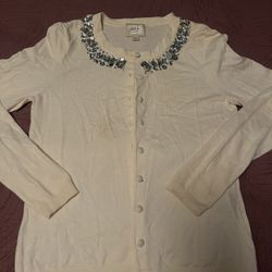 Women’s White Cardigan 