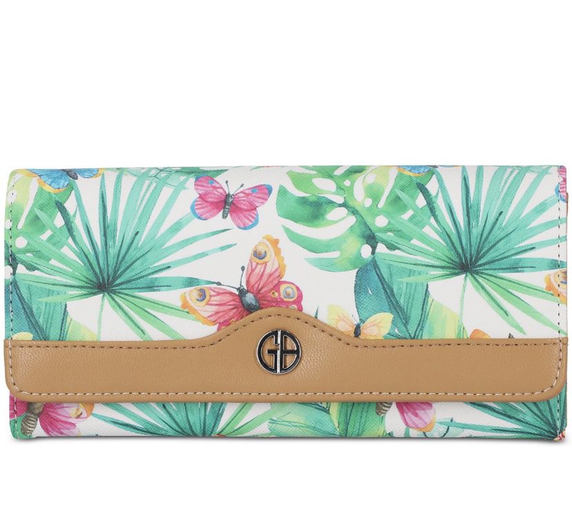 Giani Bernini - Butterfly Trifold Receipt Wallet - Bright and Colorful - NWT