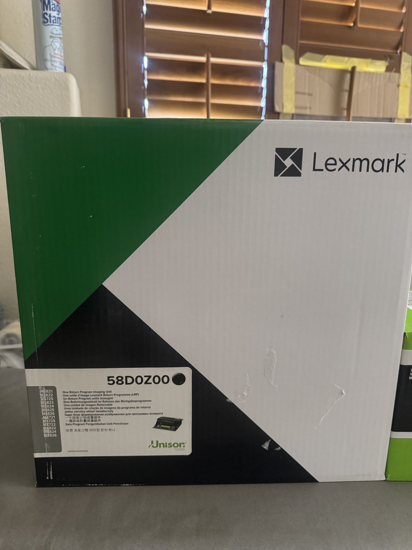 Genuine Lexmark High Yield Black Toner 52D1XOE And Genuine Lexmark High Yield Imagining Unit (Both New)