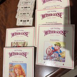 Lot Worlds of Wonder, Talking Mother Goose Books & Cassettes Fairy Tales Disney Little red riding Hood  Sleeping Beauty  The ugly duckling  The prince