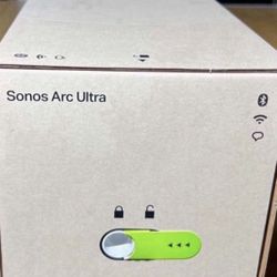 Sonos - Arc “Ultra” Soundbar - Black.  Brand New Sealed Includes Warranty. “Ultra” is the latest and best.   Dolby Atmos, Sound Motion new Technology,