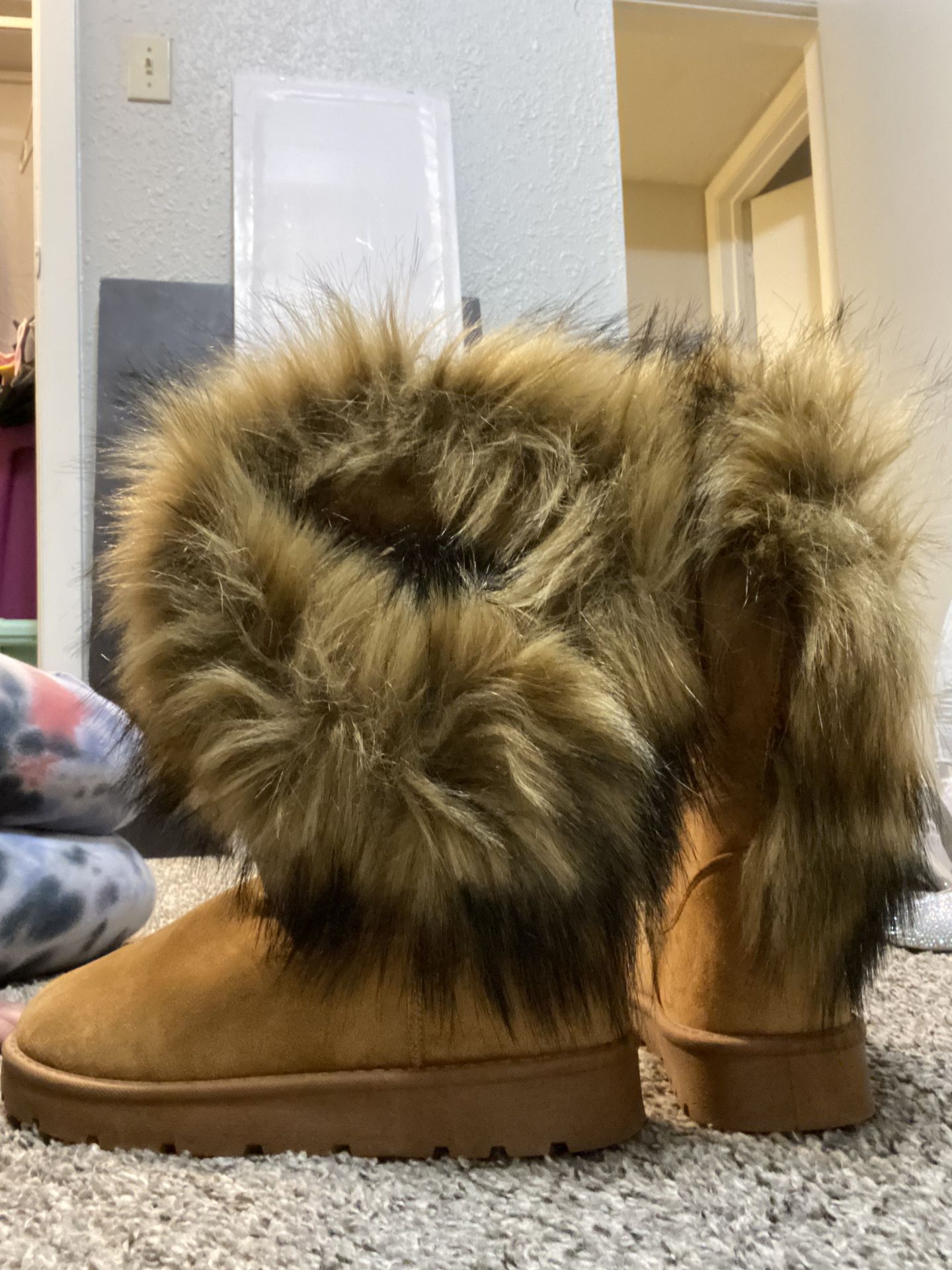 womens fur boots