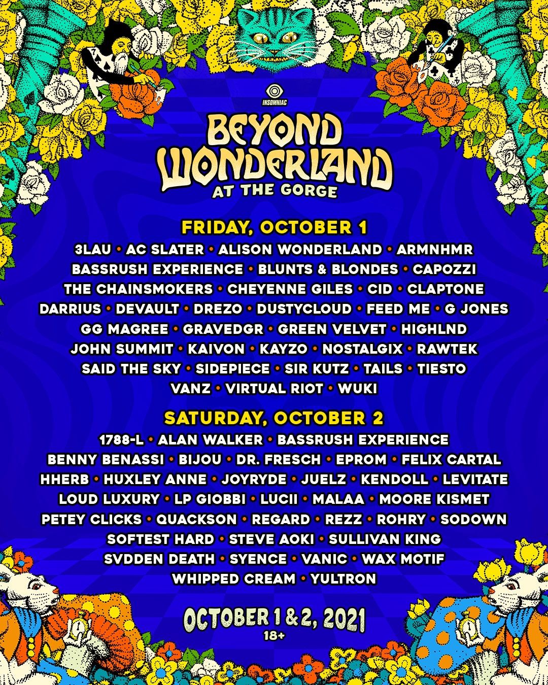1 Beyond Wonderland PNW 2 Day Ticket  Friday & Saturday 