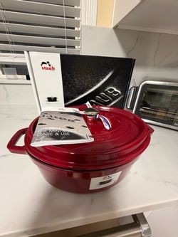 Staub Cast Iron Dutch Oven – Cherry Red