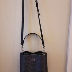 Coach Mollie  Bag In Coated Monogram Canvas