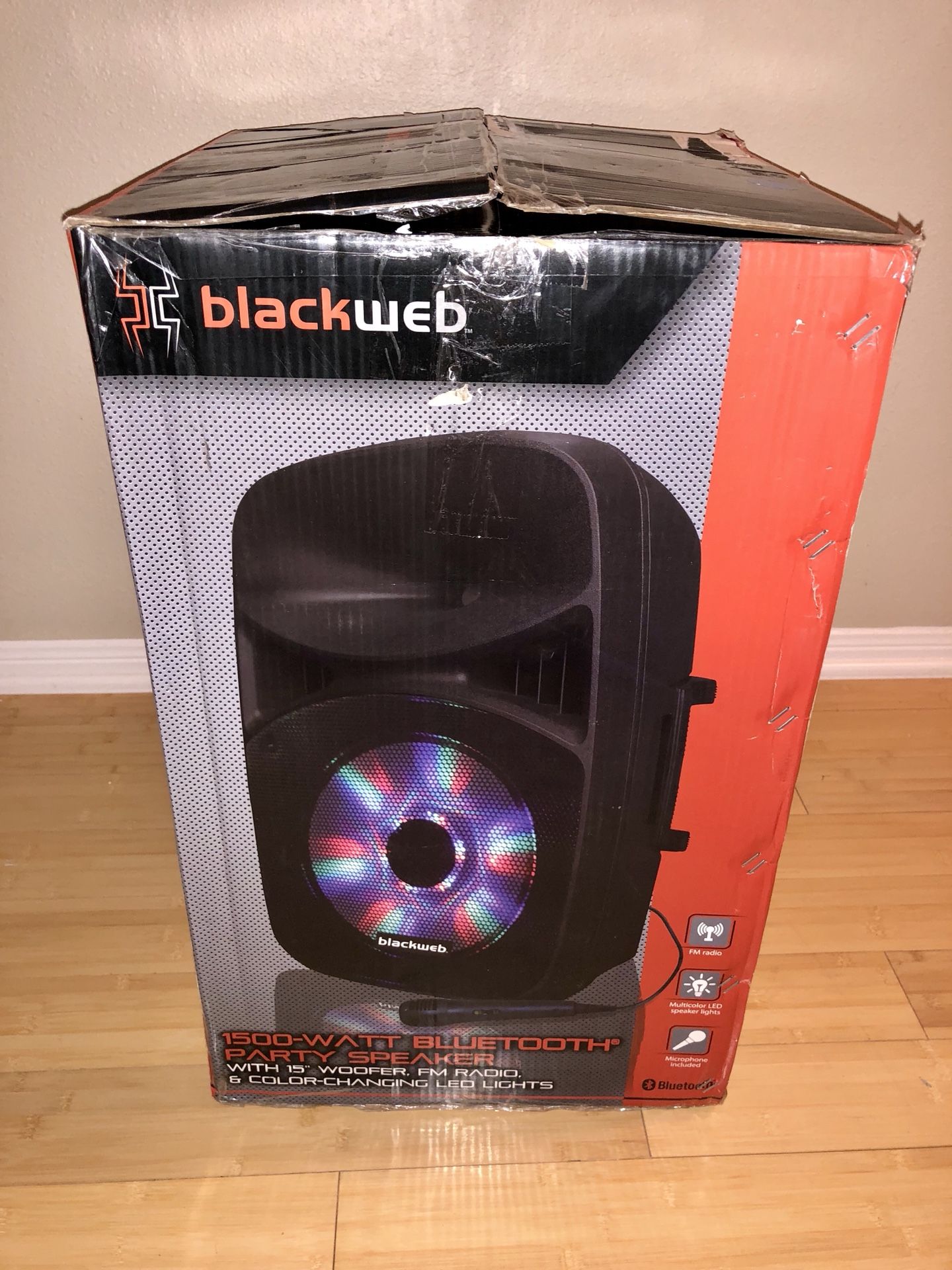 Blackweb bluetooth speaker 1500 watt 2025