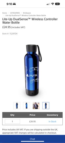 Playstation, Illuminated Water Bottle