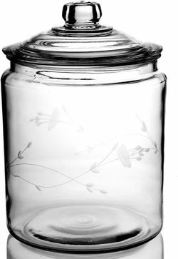 Princess House Heritage Cookie Jar & Lid 13 1/2
