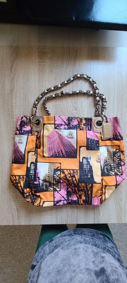 Vintage Coach Reed Krakoff Cityscape Print Tote Bag + Dust Bag