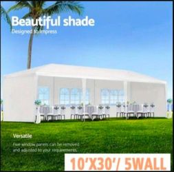 10'x30' Outdoor Canopy Tent Patio Camping Gazebo Storage Shelter Pavilion Cater Party Wedding BBQ Events Tent w/Removable Sidewalls