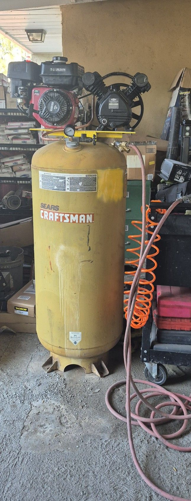 Craftsman 60 Gallon Air Compressor (Gas Upgraded)