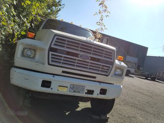 6,999$ FORD F800 dump truck 1985 , 35, 000 MILES