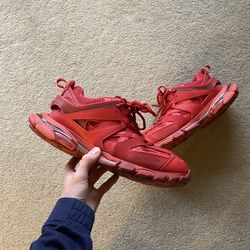 Balenciaga Track Runners Red Size 11 