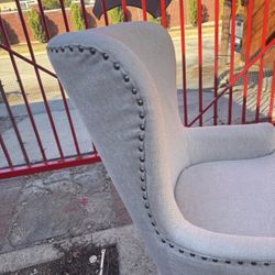Beautiful Beige Riveted Chair 