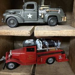 Matchbox Models of Yesterday fire trucks