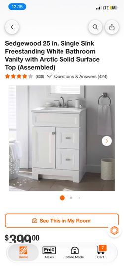 Sedgewood 25 in. Single Sink Bathroom Vanity